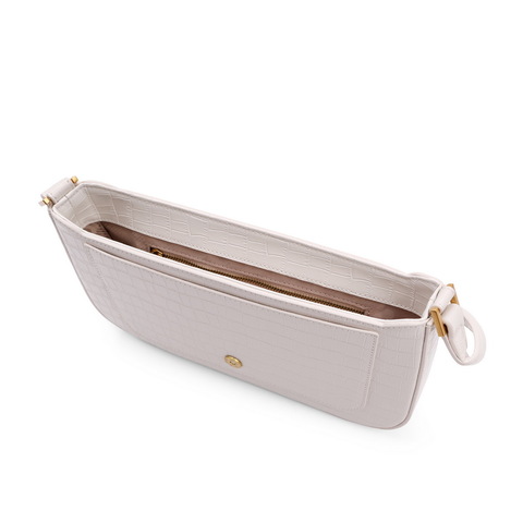 百丽2021夏新商场同款牛皮手提包复古法式腋下包女X5096BX1