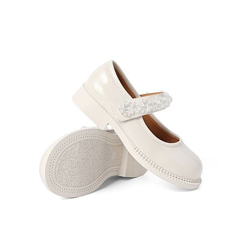 百丽童鞋2021秋新款商场同款水晶玛丽珍鞋小皮鞋22621C41