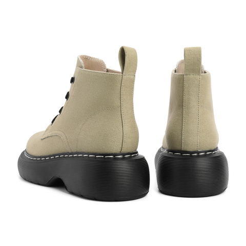 百丽厚底马丁靴女2021秋新款商场同款英伦潮流小短靴X2S1DCD1