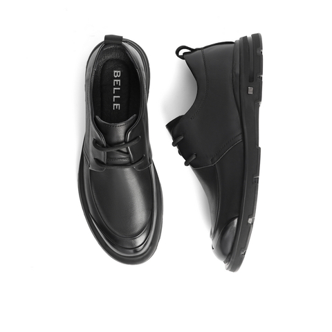 百丽商务休闲皮鞋2021冬新商场同款牛皮革日常通勤皮鞋7HU01DM1