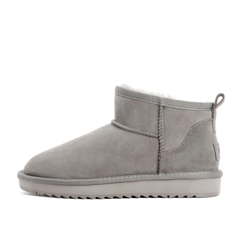 百丽保暖雪地靴女2021冬新商场同款时尚低帮短靴加绒X2P1DDM1