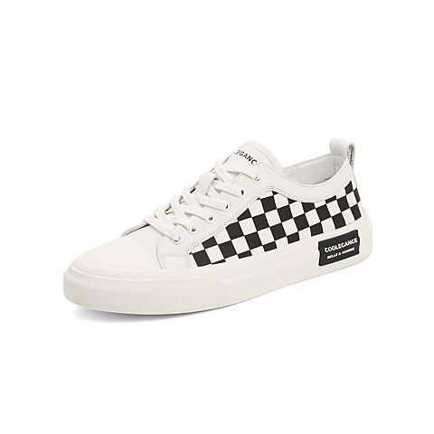 百丽时尚撞色板鞋男2022春新商场同款棋盘格休闲板鞋7MX01AM2