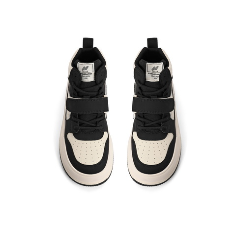 百丽厚底高帮鞋女2023春新商场同款撞色板鞋Y8S1DAM3