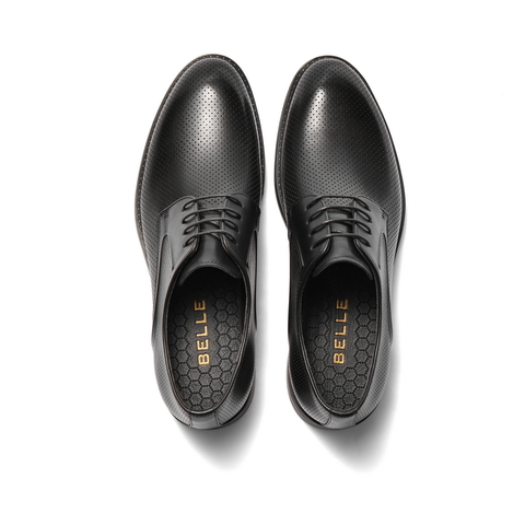 百丽通勤商务鞋男2022秋新牛皮革结婚宴会穿搭正装皮鞋A0766CM2