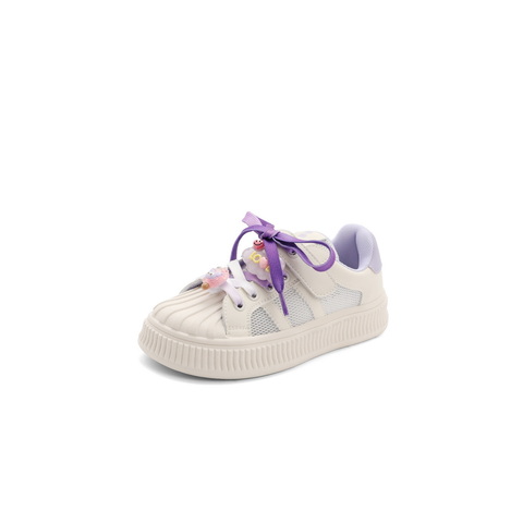 百丽可爱板鞋童2023夏新商场同款贝壳头饼干鞋38060B83