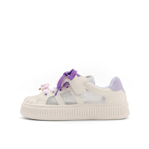 百丽可爱板鞋童2023夏新商场同款贝壳头饼干鞋38060B83