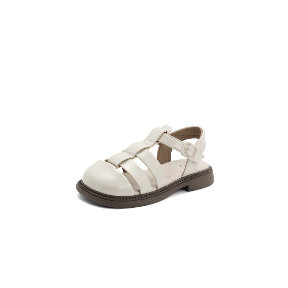 百丽休闲猪笼鞋童2023夏新商场同款镂空罗马凉鞋81900B73