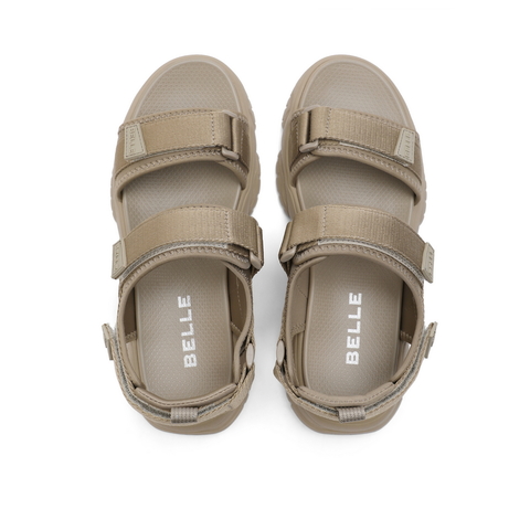 百丽厚底沙滩凉鞋男2023夏新魔术贴户外度假休闲运动凉鞋A1147BL3