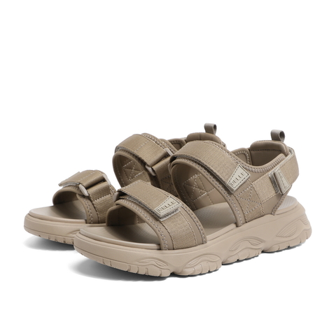 百丽厚底沙滩凉鞋男2023夏新魔术贴户外度假休闲运动凉鞋A1147BL3