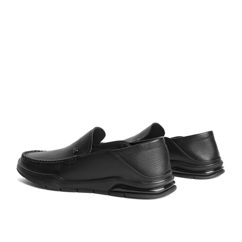 百丽套脚商务鞋男2023秋新商场同款牛皮革一脚蹬休闲皮鞋8BB01CM3