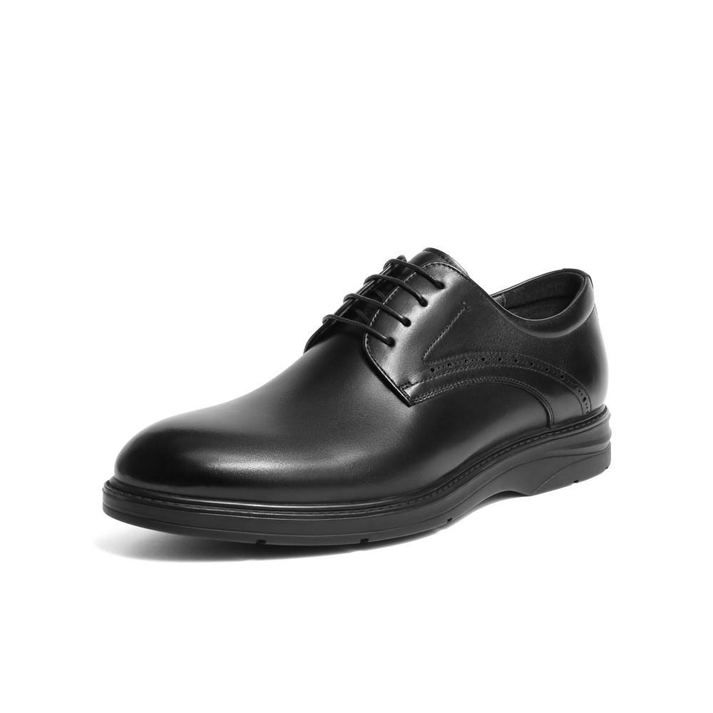 百丽通勤商务皮鞋男2023秋新牛皮革婚宴出席职场正装鞋A1182CM3