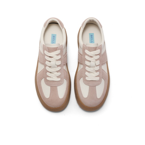 百丽厚底运动德训鞋女2023秋新复古休闲鞋B1301CM3