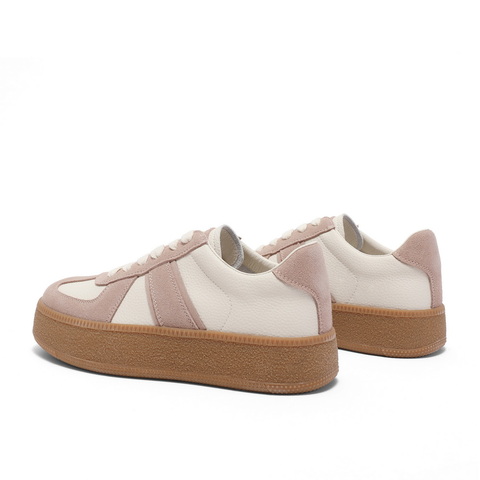 百丽厚底运动德训鞋女2023秋新复古休闲鞋B1301CM3