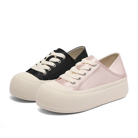 百丽两穿帆布鞋女2023秋新商场同款厚底减龄休闲鞋Z7L1DCM3