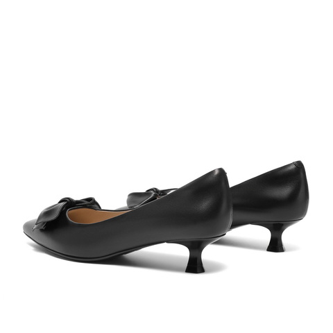 百丽尖头蝴蝶结高跟鞋女2023秋新商场同款细跟单鞋Z8A1DCQ3