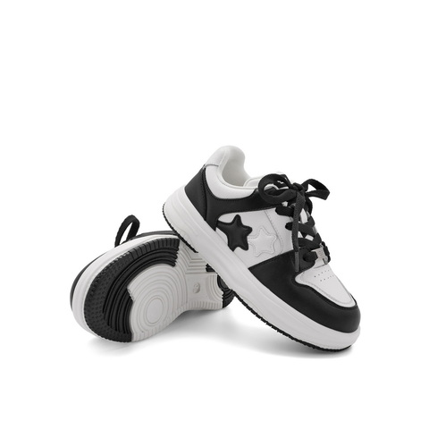 百丽童鞋百搭星星小白鞋23秋新商场同款舒适休闲板鞋16000C83