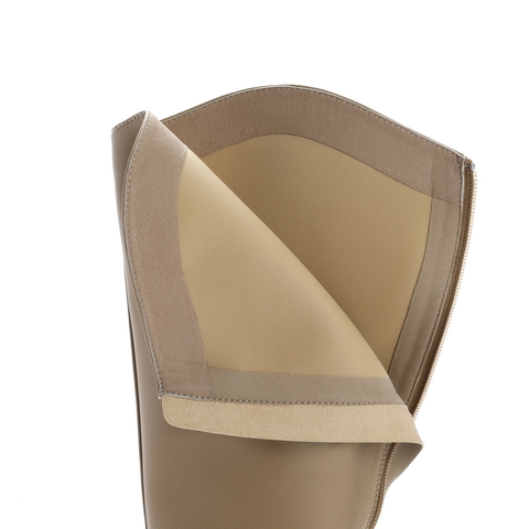 百丽长筒弹力靴女2023冬商场同款圆头显瘦长靴A2J1DDG3