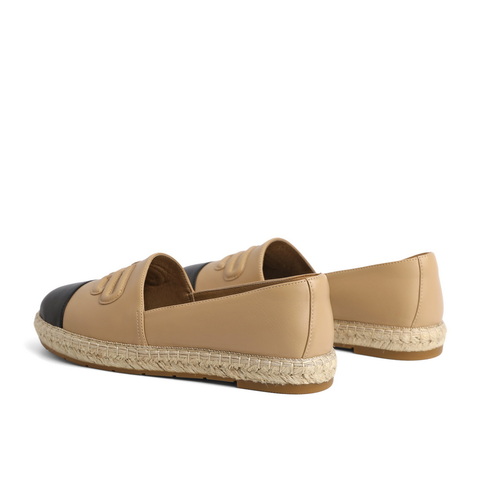 百丽小香风渔夫鞋女2023春新编织平底单鞋BX3J5AA3