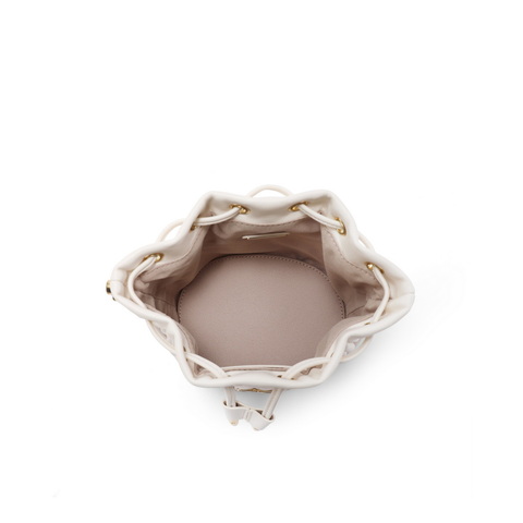 百丽包包女2023秋季新商场同款时尚褶皱单肩斜挎水桶包X6795CX3