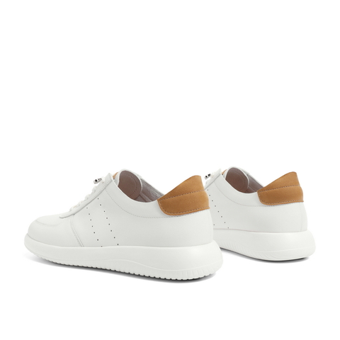 百丽撞色小白鞋男2023秋新商场同款牛皮革套脚休闲板鞋D8T01CM3