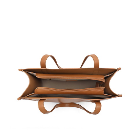 百丽包包2023冬季新款简约通勤轻便大容量单肩托特包X9272DX3