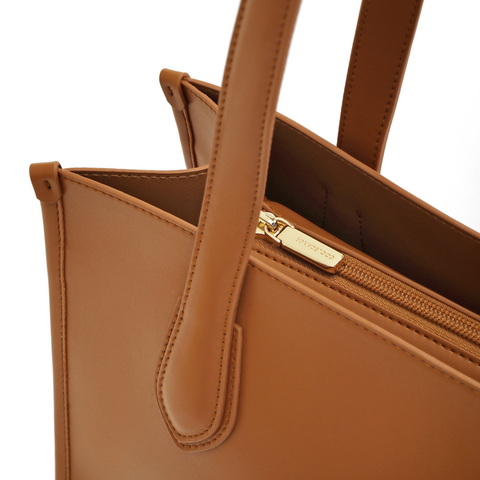 百丽包包2023冬季新款简约通勤轻便大容量单肩托特包X9272DX3