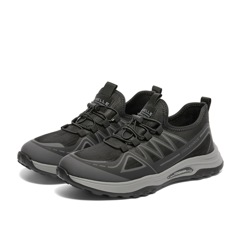 百丽舒适厚底休闲运动鞋男鞋2023年秋季户外跑步鞋老爹鞋A1712CM3