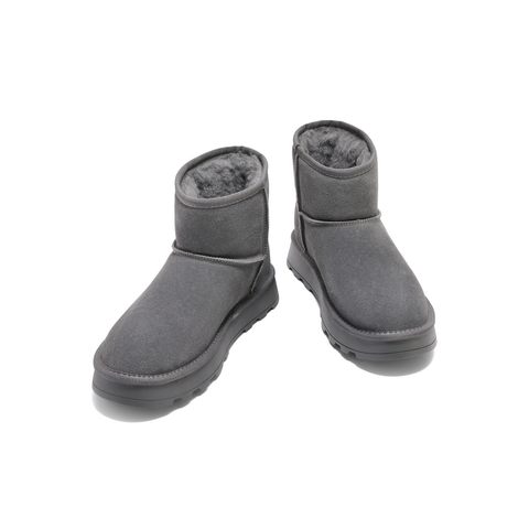 百丽户外休闲雪地靴男靴2023冬厚实保暖短靴棉靴东北靴A1783DD4