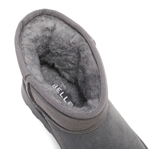 百丽户外休闲雪地靴男靴2023冬厚实保暖短靴棉靴东北靴A1783DD4