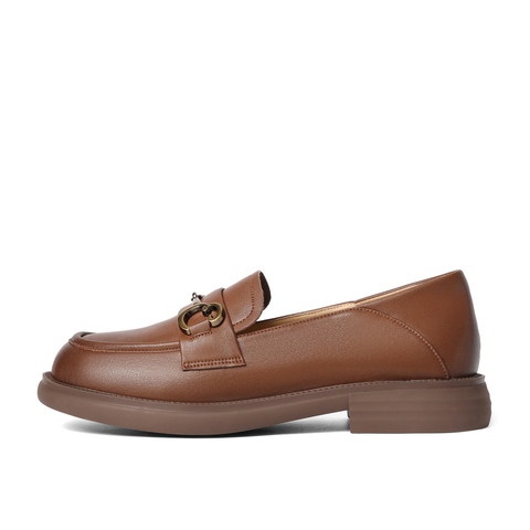 百丽简约乐福鞋2023春新舒适通勤百搭单鞋B1076AA3