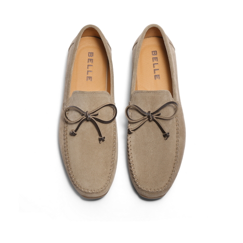 百丽时尚一脚蹬豆豆鞋男2024春季新款舒适套脚休闲懒人鞋A1379AM4