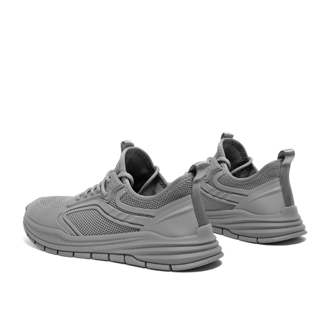 百丽透气网面休闲鞋男鞋2024春季新款厚底舒适户外运动鞋A1363AM4