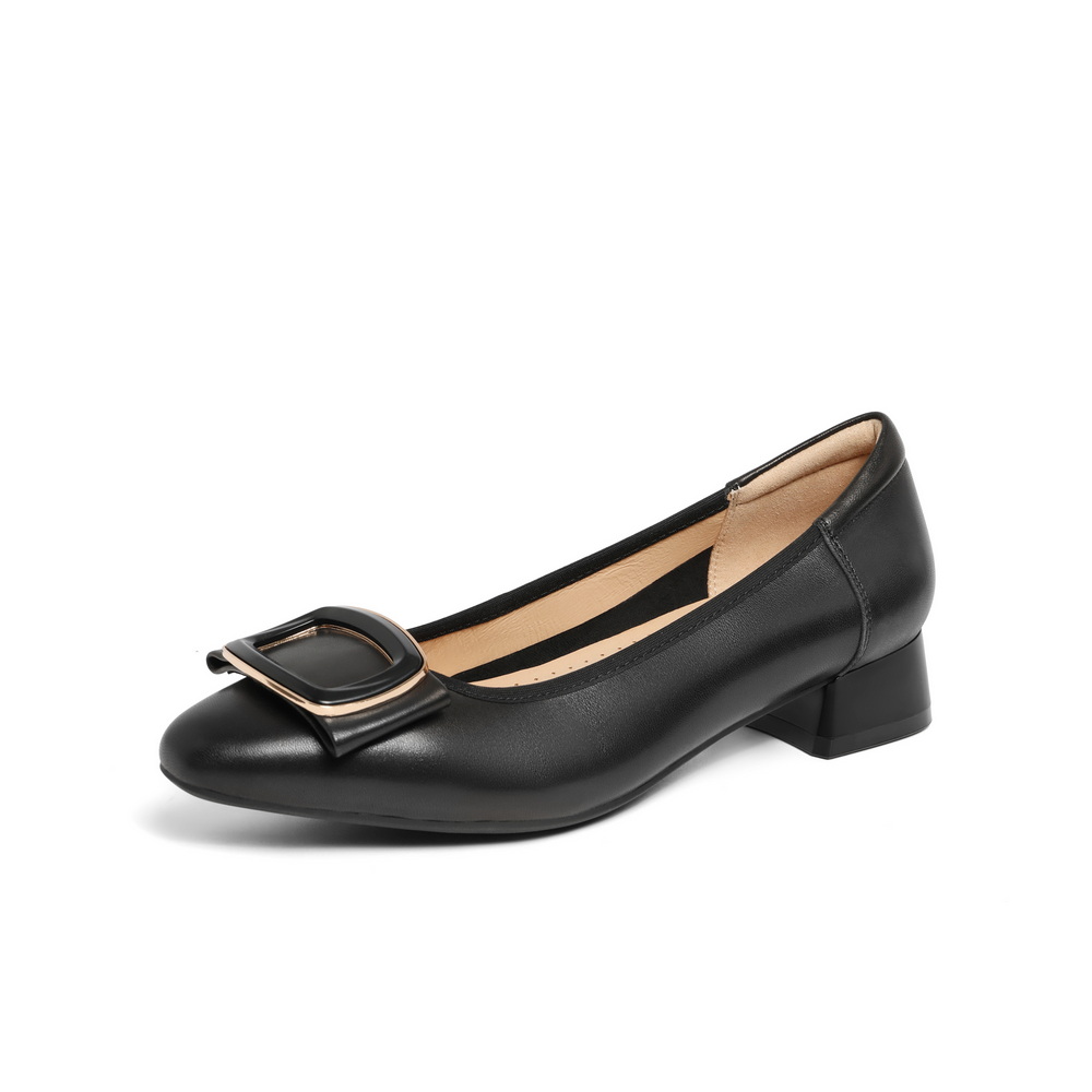 百丽气质时尚平跟鞋女24春新商场同款百搭淑女单鞋A6Z1DAQ4