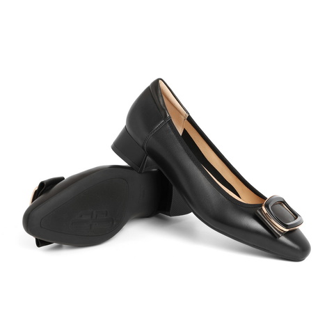 百丽气质时尚平跟鞋女24春新商场同款百搭淑女单鞋A6Z1DAQ4