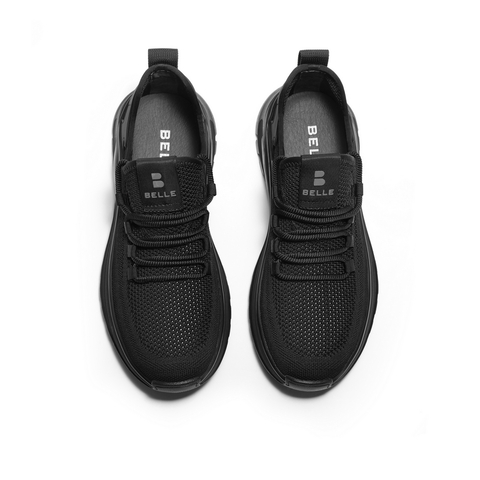 百丽网面透气休闲鞋男款2024夏新商场同款轻便厚底运动鞋8HB01BM4