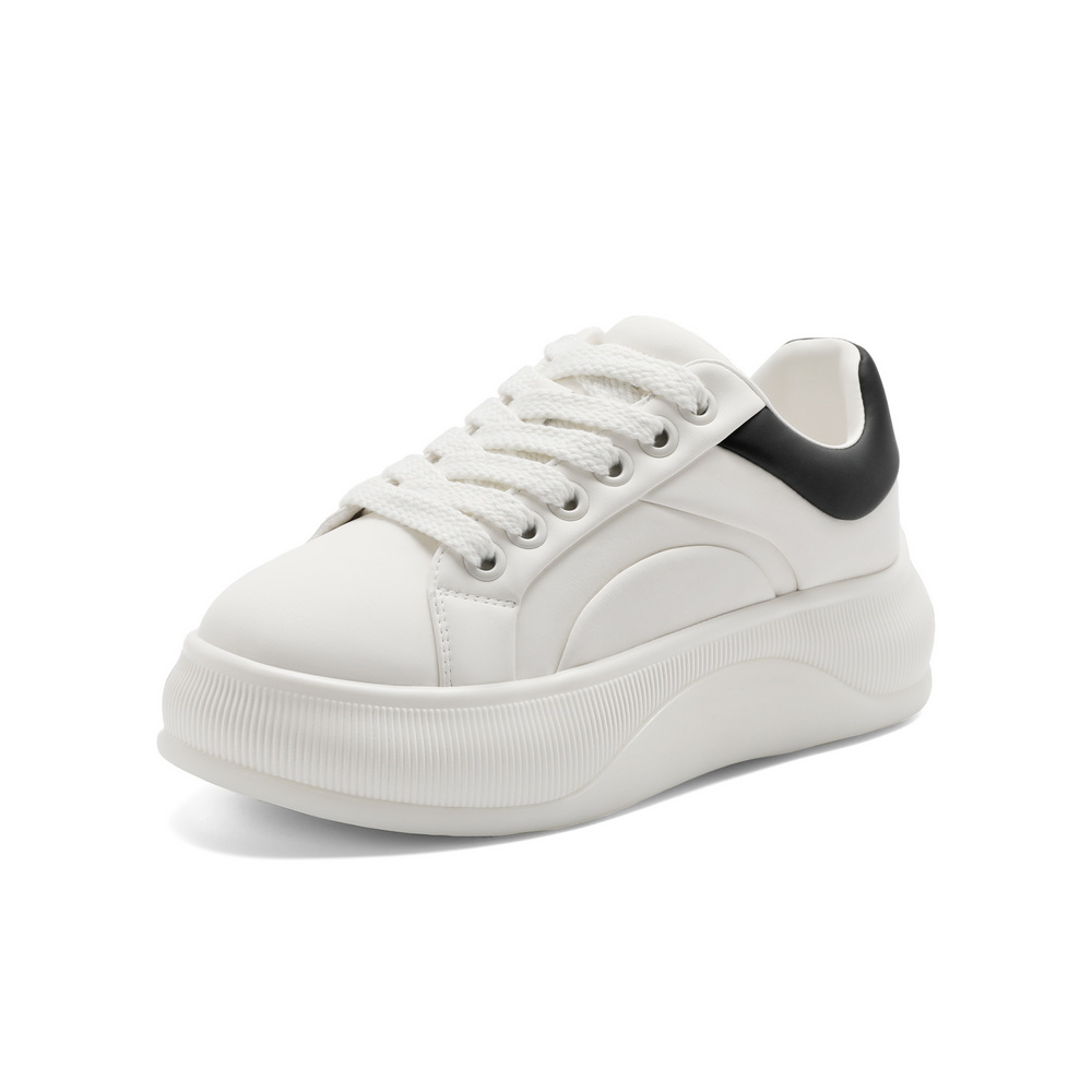 百丽厚底小白鞋女24春新百搭休闲鞋B1776AM4