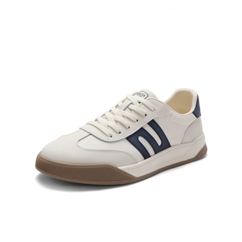 百丽潮搭撞色休闲鞋男鞋2024夏新复古德训鞋舒适运动板鞋A1456BM4