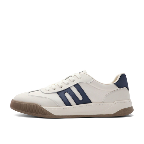 百丽潮搭撞色休闲鞋男鞋2024夏新复古德训鞋舒适运动板鞋A1456BM4