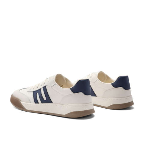 百丽潮搭撞色休闲鞋男鞋2024夏新复古德训鞋舒适运动板鞋A1456BM4