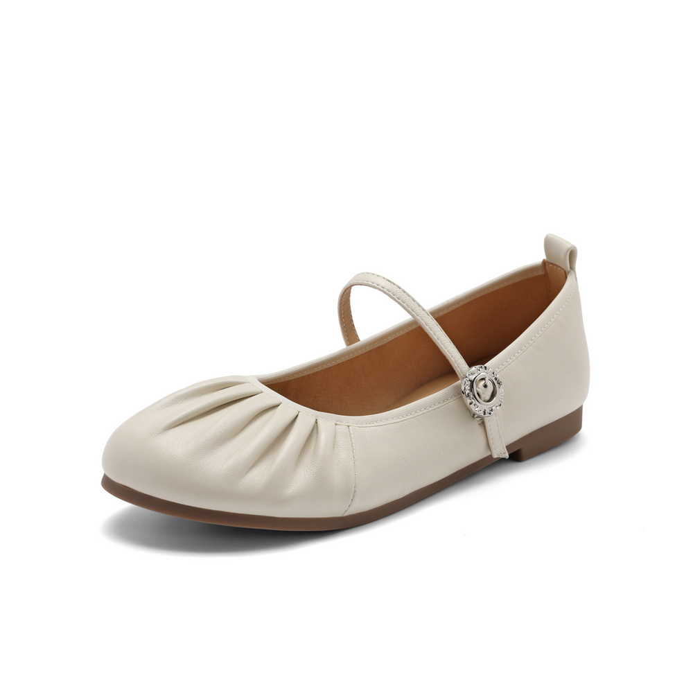 百丽气质淑女平跟单鞋女24春新时尚舒适玛丽珍鞋B1789AQ4