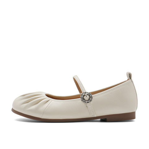 百丽气质淑女平跟单鞋女24春新时尚舒适玛丽珍鞋B1789AQ4