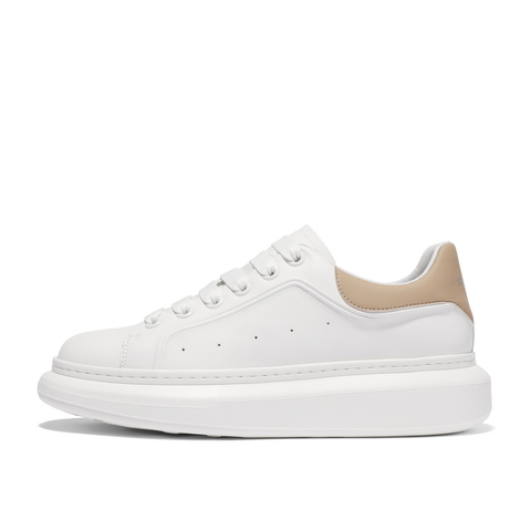 百丽时尚百搭小白鞋男2024春新厚底增高后尾撞色休闲板鞋A1482AM4