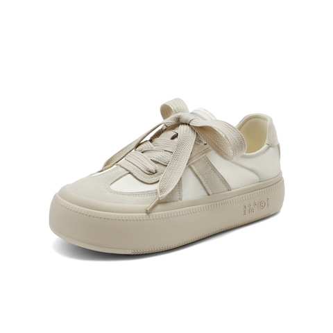 百丽舒适德训鞋女24夏新撞色时尚百搭休闲板鞋B1873BM4