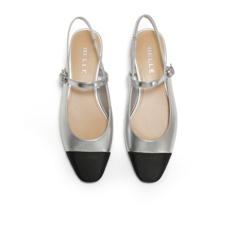 百丽小香风时尚包头凉鞋女24夏新商场同款舒适气质凉鞋BXK30BH4