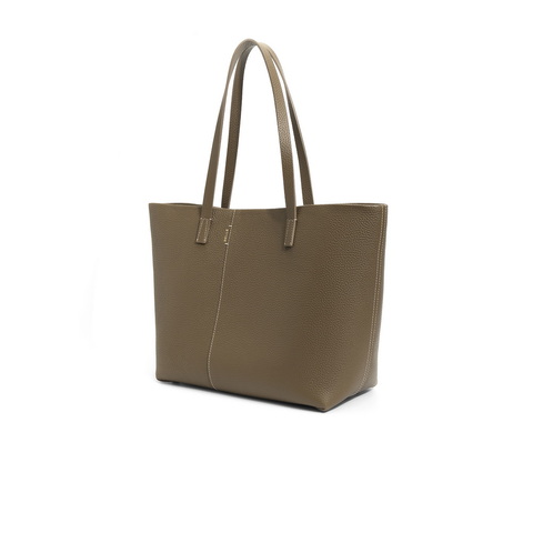 百丽箱包勃艮第系列头层牛皮包包女简约通勤大容量托特包X9327AX4