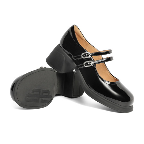 百丽通勤搭扣玛丽珍鞋女24春新商场同款浅口时尚单鞋3A601AQ4