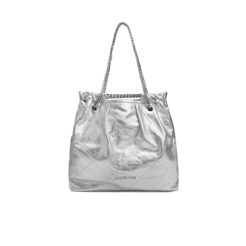 百丽包包女2024夏季新款牛皮褶皱油蜡大号垃圾袋托特包X6912BX4