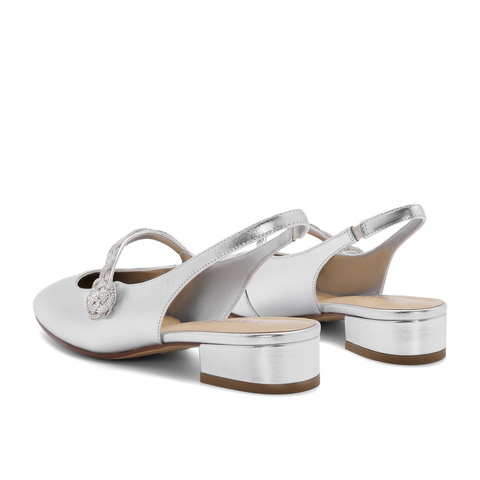 百丽时尚包头凉鞋女24夏新真皮满钻一字带后空凉鞋BR439BH4