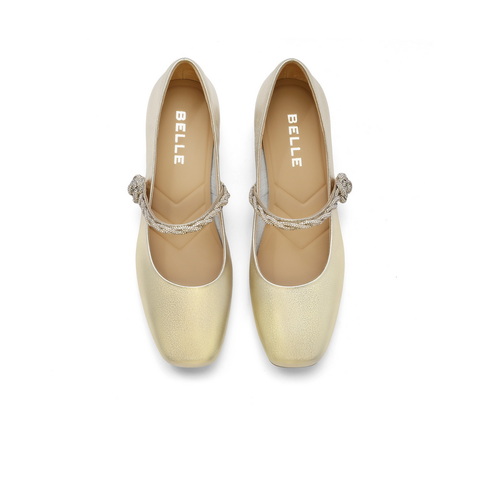 百丽气质淑女玛丽珍鞋女24春新商场同款高贵时尚单鞋B2C1DAQ4