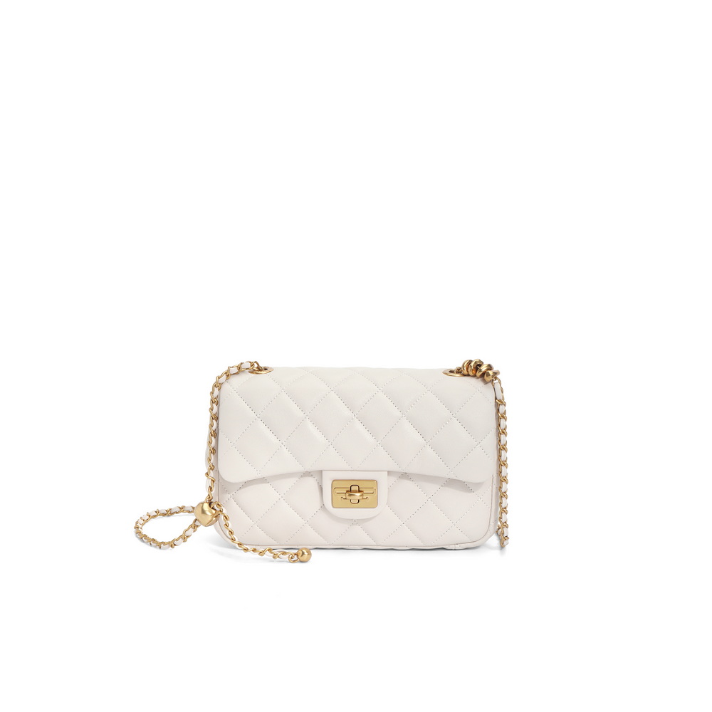 百丽包包真皮2024夏新商场同款羊皮小香风百搭单肩斜挎包X6916BX4